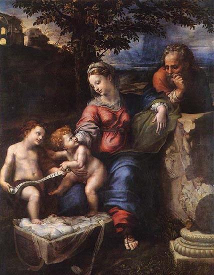 RAFFAELLO Sanzio Holy Family below the Oak France oil painting art